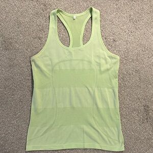 lululemon athletica Lime Green Racerback Workout Tank